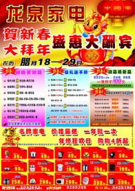 家电春节促销DM