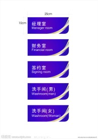 办公室门牌