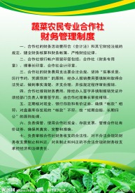 蔬菜农民合作社制度展板