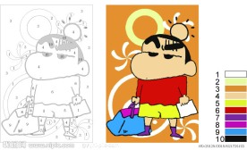 数字油画 挨打 图纸