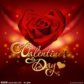 情人节爱心玫瑰背景