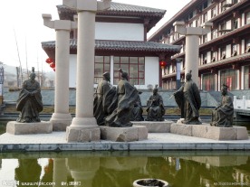 诸葛亮舌战群儒雕塑