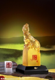 高档琉璃工艺 大金虎送福
