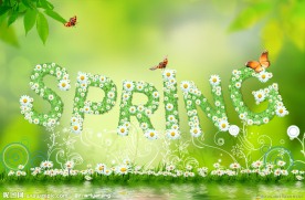 spring春天绿色背景