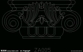 欧式构造 罗马柱之柱头