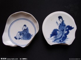 康熙青花人物标本（成说成对）