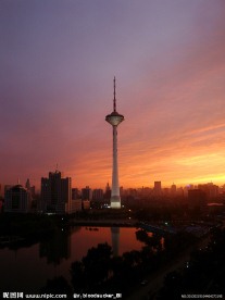 沈阳彩电塔落日(非高清)