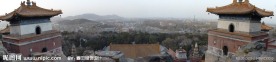 北京颐和园四大部洲全景图