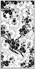 黑白装饰画梅花