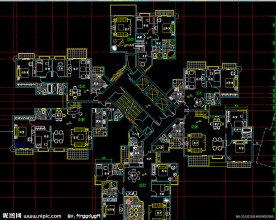 黄埔雅苑 2号楼标准层总图
