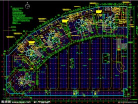 黄埔雅苑 地下一层平面图