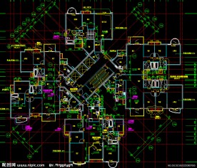 黄埔雅苑 标准层平面图