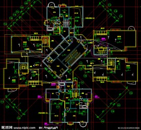 黄埔雅苑 屋顶层平面图