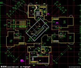 黄埔雅苑 住宅楼机房层平面