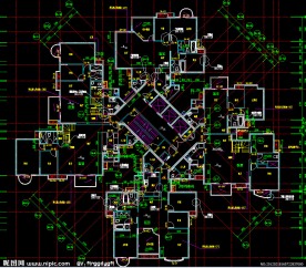 黄埔雅苑 标准层平面图