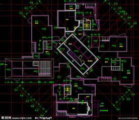 黄埔雅苑 住宅楼机房层平面