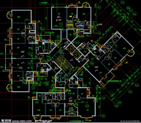 黄埔雅苑 标准层平面图