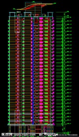 黄埔雅苑 住宅楼剖面图