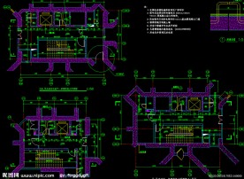 黄埔雅苑 地下层筒体放大平面