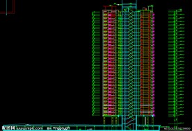 黄埔雅苑 住宅楼剖面图