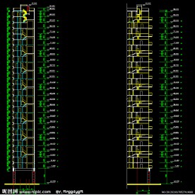 黄埔雅苑 住宅楼剖面图
