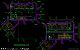 黄埔雅苑 首层 夹层筒体放大平面