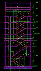 黄埔雅苑 筒体放大剖面图