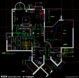 黄埔雅苑 单元放大平面图