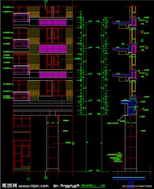 黄埔雅苑 局部立面详图
