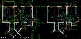 黄埔雅苑 单元放大平面图
