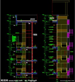 黄埔雅苑 局部立面详图