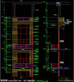 黄埔雅苑 局部立面详图