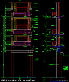 黄埔雅苑 局部立面详图