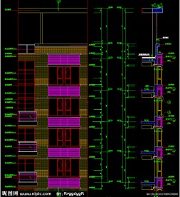 黄埔雅苑 局部立面详图