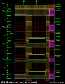 黄埔雅苑 局部立面详图