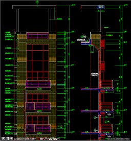 黄埔雅苑 局部立面详图