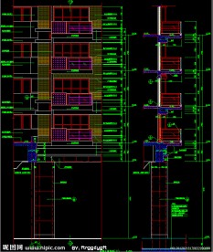 黄埔雅苑 局部立面详图