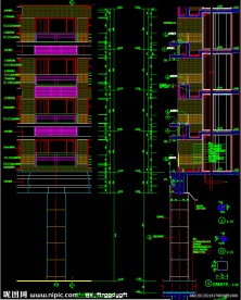 黄埔雅苑 局部立面详图