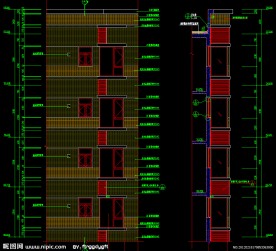 黄埔雅苑 局部立面详图