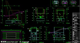 黄埔雅苑 住宅筒体顶部构架详图