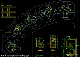 黄埔雅苑 复式楼梯索引平面 详图