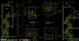 黄埔雅苑 住宅楼复式楼梯详图