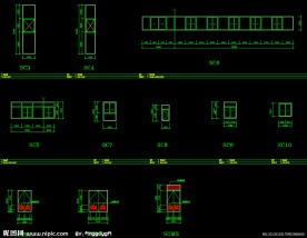 黄埔雅苑 一层幕墙及门窗详图