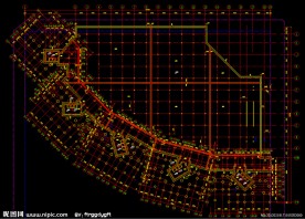 黄埔雅苑 基础底板顶标高 结构平面图