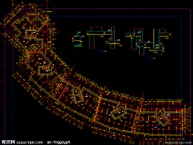 黄埔雅苑 基础底板顶标高 结构平面图