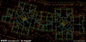 黄埔雅苑 住宅二层结构平面