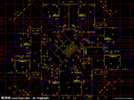 黄埔雅苑 标准层结构平面