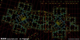 黄埔雅苑 二层结构平面