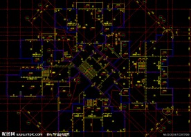 黄埔雅苑 标准层结构平面