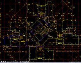 黄埔雅苑 住宅楼机房层结构平面